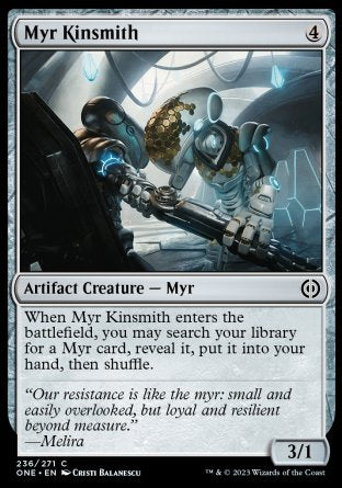 (236) Magic The Gathering Phyrexia: All Will Be One Single: Myr Kinsmith Common