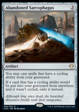 (236/322) Magic The Gathering Commander: Ikoria Single: Abandoned Sarcophagus Rare