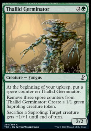 (236/289) Magic The Gathering Time Spiral Remastered Single: Thallid Germinator Holo Common