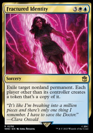 (236) Magic The Gathering Universes Beyond: Doctor Who Single: Fractured Identity Holo Rare