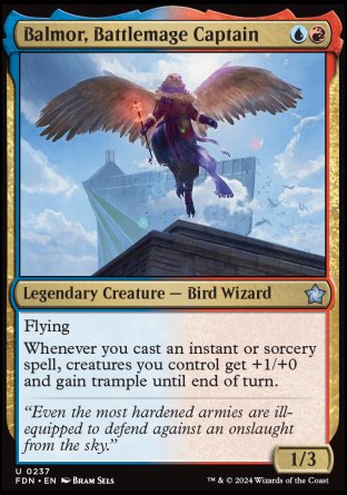(237) Magic The Gathering Magic: The Gathering Foundations Single: Balmor, Battlemage Captain Holo Uncommon