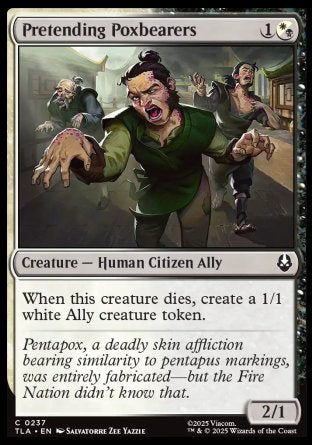(237) Magic The Gathering Magic: The Gathering | Avatar: The Last Airbender Single: Pretending Poxbearers Holo Common