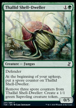 (237/289) Magic The Gathering Time Spiral Remastered Single: Thallid Shell-Dweller Common