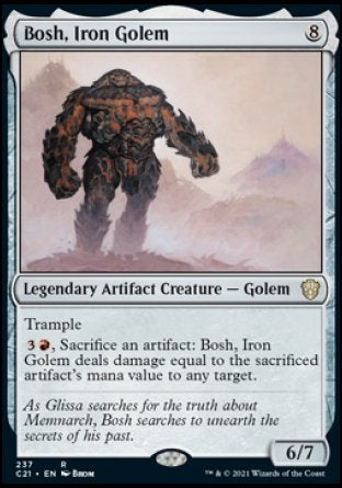 (237) Magic The Gathering Commander: Strixhaven Single: Bosh, Iron Golem Rare