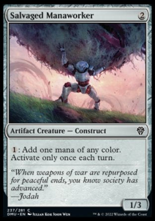 (237) Magic The Gathering Dominaria United Single: Salvaged Manaworker Common