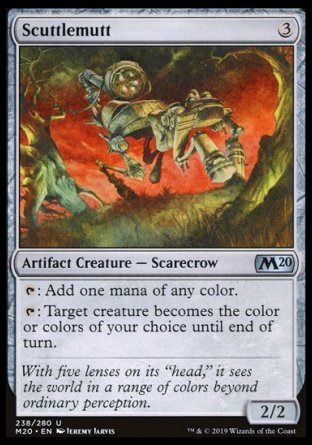 (238/280) Magic The Gathering Core 2020 Single: Scuttlemutt Holo Uncommon