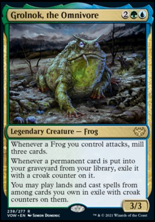 (238) Magic The Gathering Innistrad: Crimson Vow Single: Grolnok, the Omnivore Rare