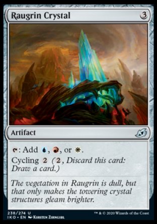 (238/274) Magic The Gathering Ikoria: Lair of Behemoths Single: Raugrin Crystal Holo Uncommon