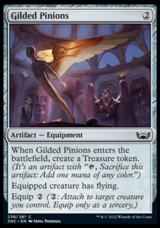 (238) Magic The Gathering Streets of New Capenna Single: Gilded Pinions Holo Common