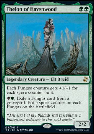 (238/289) Magic The Gathering Time Spiral Remastered Single: Thelon of Havenwood Rare