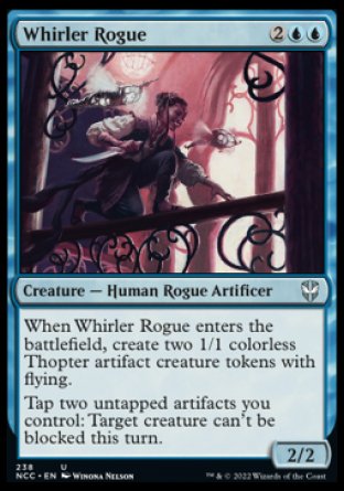 (238) Magic The Gathering Commander: Streets of New Capenna Single: Whirler Rogue Uncommon