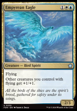 (239) Magic The Gathering Magic: The Gathering Foundations Single: Empyrean Eagle Holo Uncommon