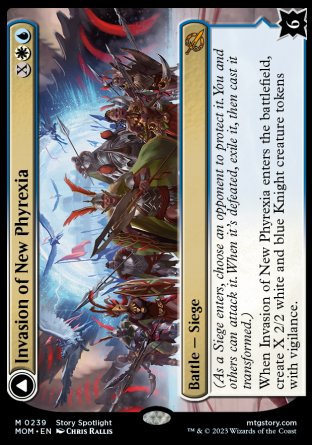 (239) Magic The Gathering March of the Machine Single: Invasion of New Phyrexia // Teferi Akosa of Zhalfir Mythic
