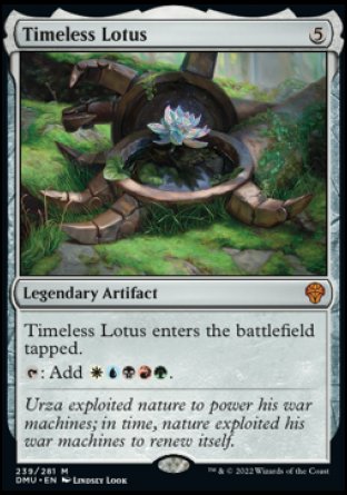 (239) Magic The Gathering Dominaria United Single: Timeless Lotus Holo Mythic