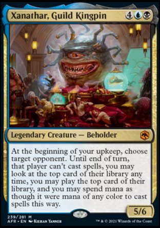 (239) Magic The Gathering Adventures in the Forgotten Realms Single: Xanathar, Guild Kingpin Holo Mythic