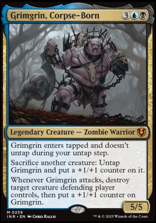 (239) Magic The Gathering Innistrad Remastered Single: Grimgrin, Corpse-Born Mythic