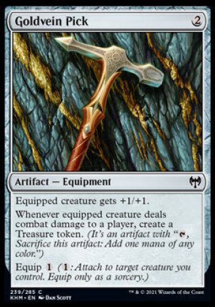 (239/285) Magic The Gathering Kaldheim Single: Goldvein Pick Holo Common