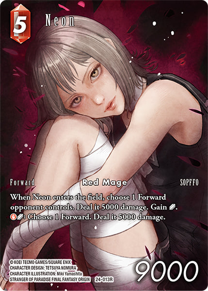 (013) Final Fantasy TCG Hidden Legends Single: Neon (24-013) (V.2) Holo Rare