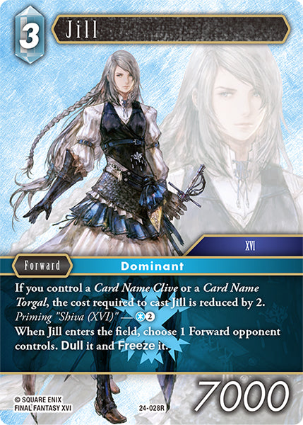 (028) Final Fantasy TCG Hidden Legends Single: Jill (24-028) Rare