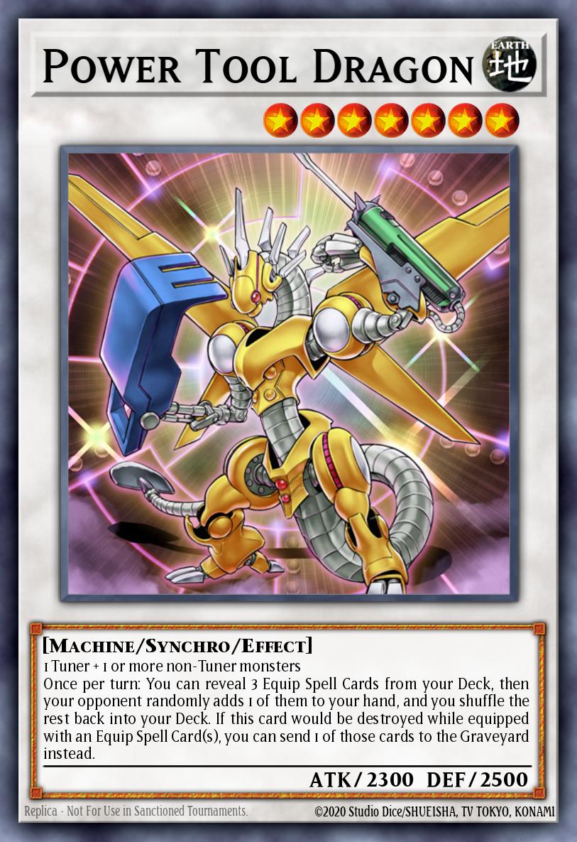 (135) YuGiOh TCG RA04: Quarter Century Stampede Single: Power Tool Dragon (V.1 - Platinum Secret Rare) Platinum Secret Rare