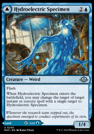 (240) Magic The Gathering Modern Horizons 3 Single: Hydroelectric Specimen // Hydroelectric Laboratory Holo Uncommon