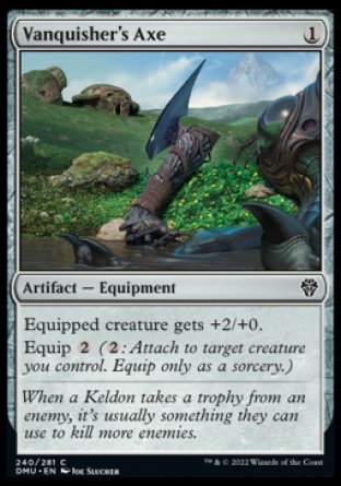 (240) Magic The Gathering Dominaria United Single: Vanquisher's Axe Holo Common