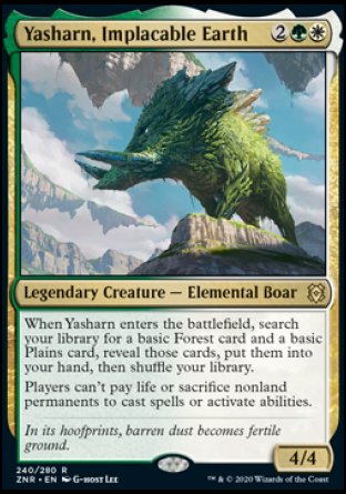 (240) Magic The Gathering Zendikar Rising: Promos Single: Yasharn, Implacable Earth (V.1) Holo Rare