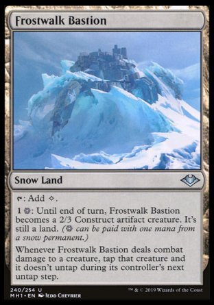 (240/254) Magic The Gathering Modern Horizons Single: Frostwalk Bastion Uncommon