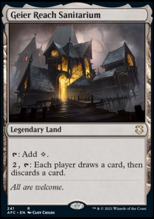 (241) Magic The Gathering Commander: Adventures in the Forgotten Realms Single: Geier Reach Sanitarium Rare