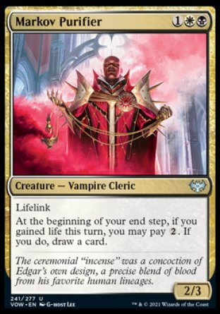 (241) Magic The Gathering Innistrad: Crimson Vow Single: Markov Purifier Holo Uncommon