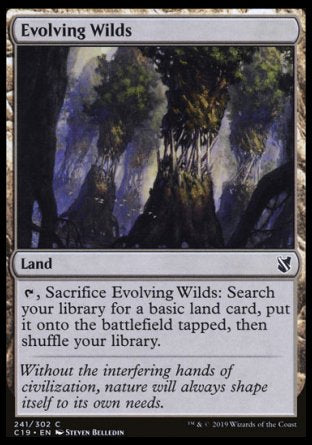 (241) Magic The Gathering Commander 2019 Single: Evolving Wilds Common