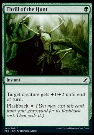 (241/289) Magic The Gathering Time Spiral Remastered Single: Thrill of the Hunt Holo Common