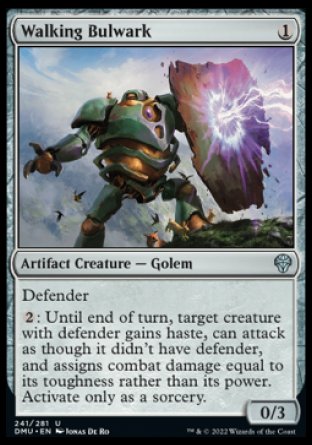 (241) Magic The Gathering Dominaria United Single: Walking Bulwark Holo Uncommon