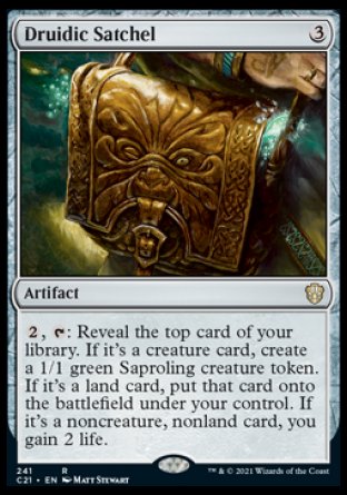 (241) Magic The Gathering Commander: Strixhaven Single: Druidic Satchel Rare