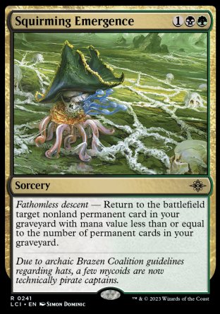 (241) Magic The Gathering The Lost Caverns of Ixalan Single: Squirming Emergence Rare