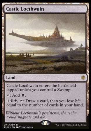 (241/269) Magic The Gathering Throne of Eldraine Single: Castle Locthwain Holo Rare