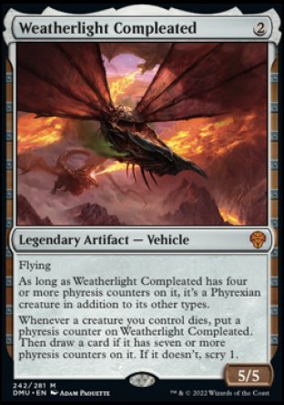 (242) Magic The Gathering Dominaria United Single: Weatherlight Compleated Holo Mythic