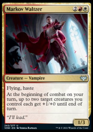 (242) Magic The Gathering Innistrad: Crimson Vow Single: Markov Waltzer Uncommon