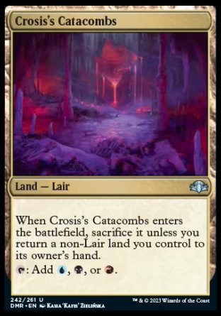 (242) Magic The Gathering Dominaria Remastered Single: Crosis's Catacombs Holo Uncommon