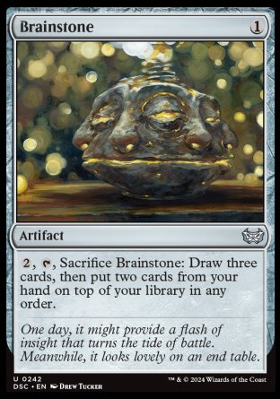 (242) Magic The Gathering Commander: Duskmourn: House of Horror Single: Brainstone Uncommon