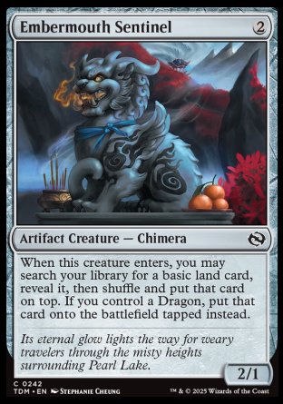 (242) Magic The Gathering Tarkir: Dragonstorm Single: Embermouth Sentinel Common