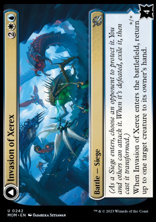 (242) Magic The Gathering March of the Machine Single: Invasion of Xerex // Vertex Paladin Holo Uncommon