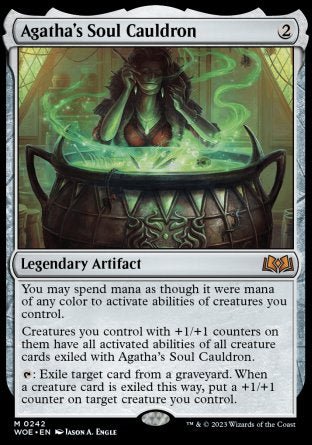 (242) Magic The Gathering Wilds of Eldraine Single: Agatha's Soul Cauldron Mythic