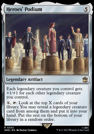 (242) Magic The Gathering Universes Beyond: Doctor Who Single: Heroes' Podium Holo Rare