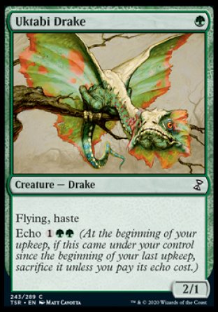(243/289) Magic The Gathering Time Spiral Remastered Single: Uktabi Drake Holo Common