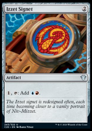 (243/322) Magic The Gathering Commander: Ikoria Single: Izzet Signet Uncommon