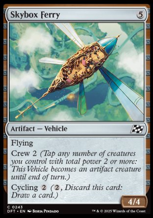 (243) Magic The Gathering Aetherdrift Single: Skybox Ferry Holo Common