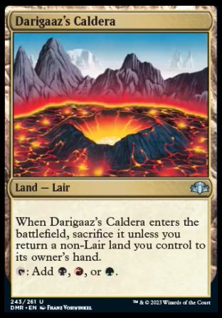 (243) Magic The Gathering Dominaria Remastered Single: Darigaaz's Caldera Uncommon