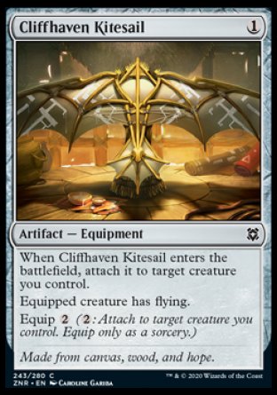(243/280) Magic The Gathering Zendikar Rising Single: Cliffhaven Kitesail Holo Common