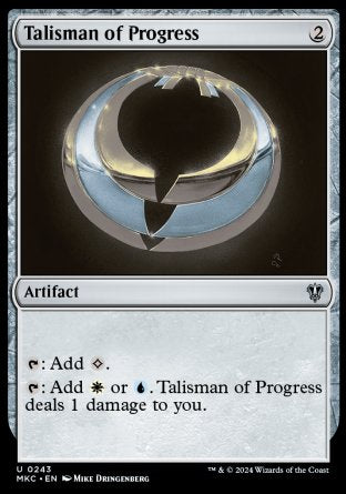 (243) Magic The Gathering Commander: Murders at Karlov Manor Single: Talisman of Progress Uncommon